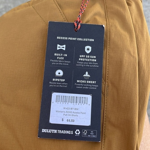 Women’s Alaskan Hardgear by Duluth Trading Co. Access Point Pull-On Shorts Sz 4 - Picture 4 of 4